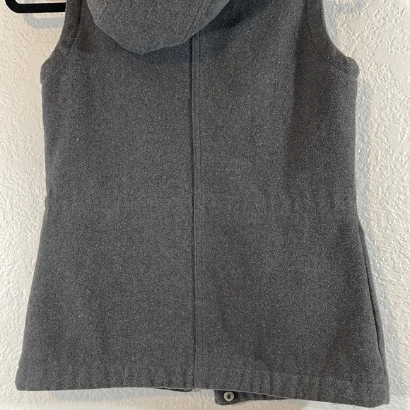 BURTON Women's Gray Dryride Thermex Dunmore Hooded Zip-Up Vest Front Pockets XS - Picture 7 of 10